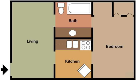 Floor Plans of Brookstone Apartment Homes in Tuscaloosa AL